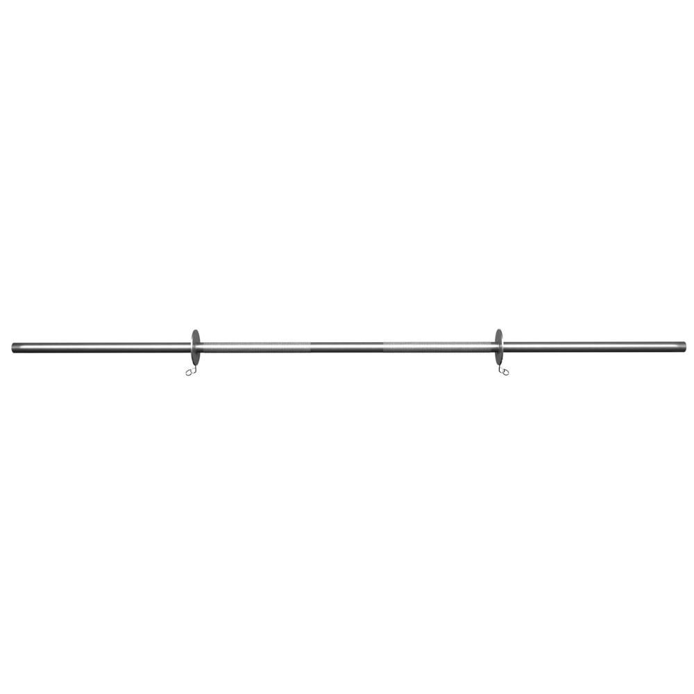 Barra 180cm Maciça Cromada Recartilhada