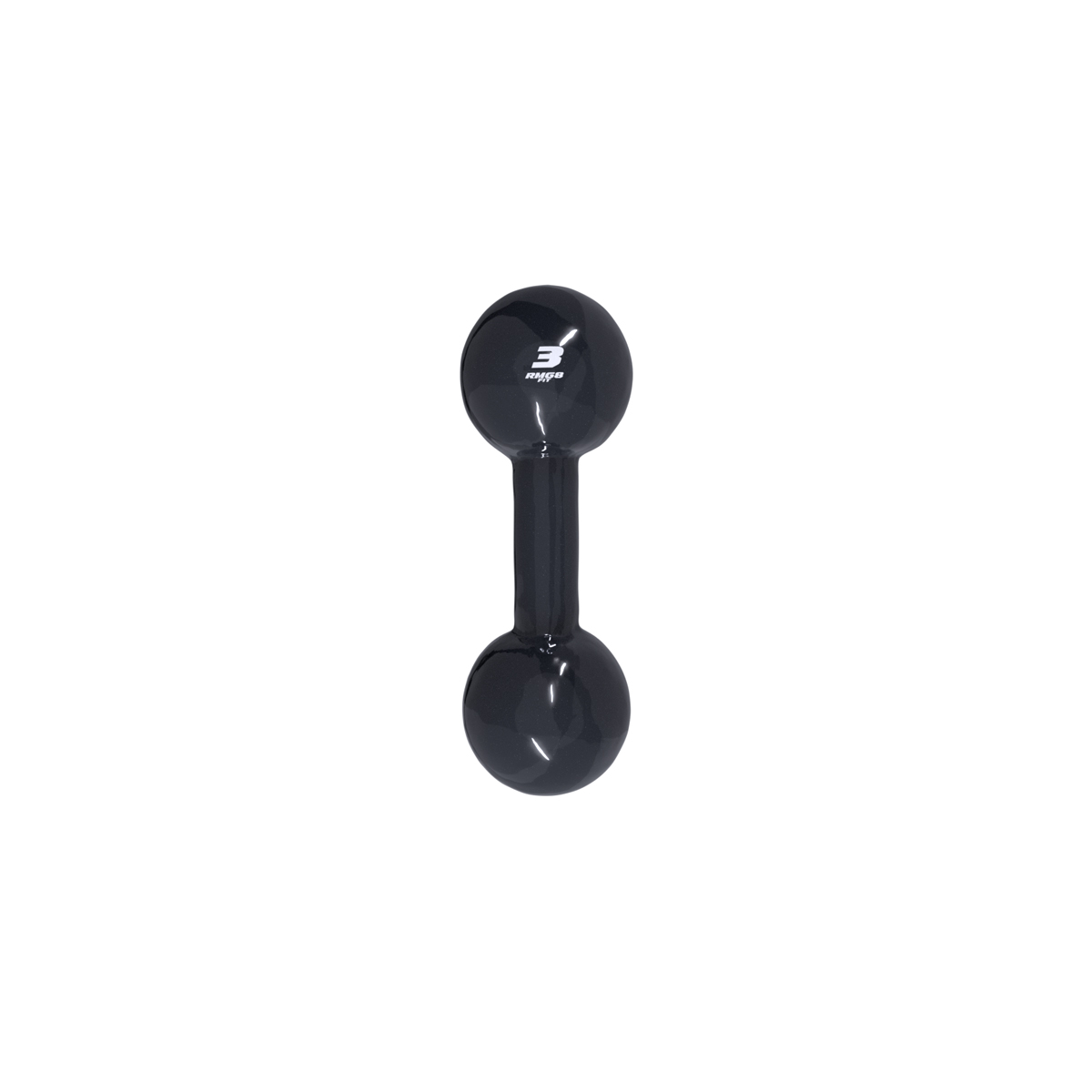 Halter 3kg emborrachado Bola