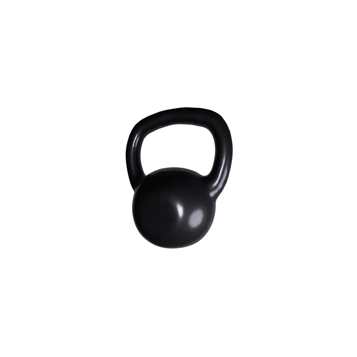 Kettlebell 10kg Emborrachado Preto
