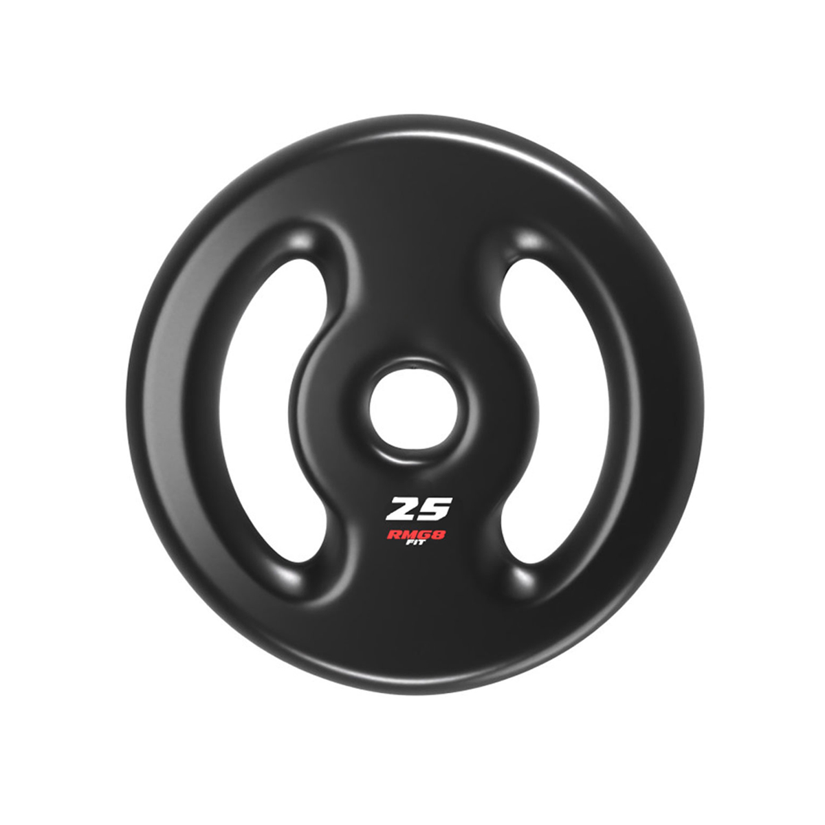 Anilha 25kg Emborrachada Preta