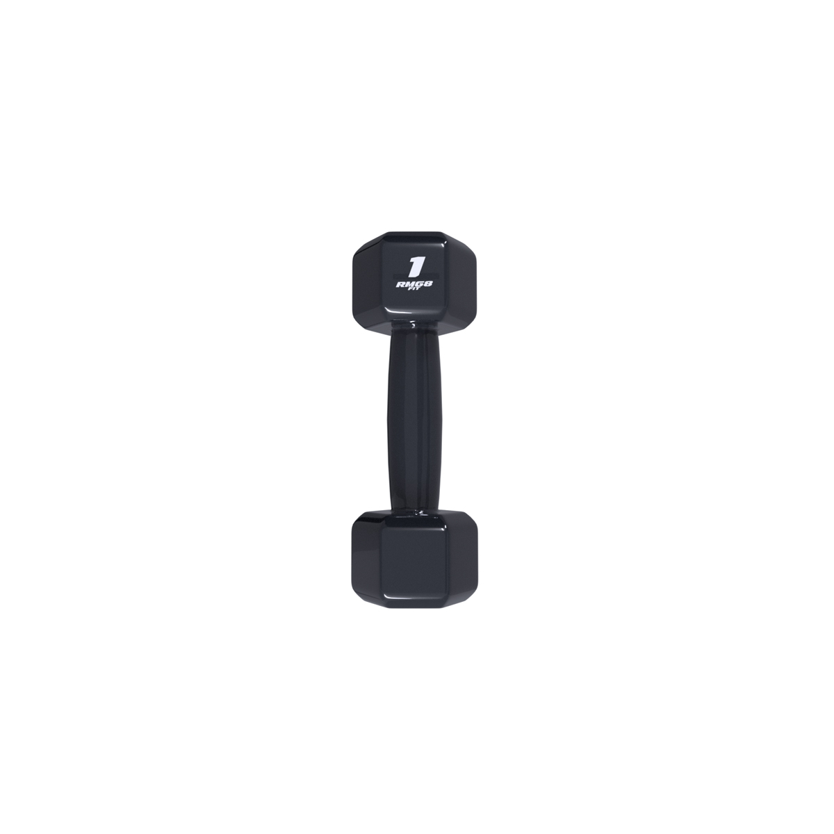 Halter 1kg Emborrachado Sextavado Rmg8 Fit