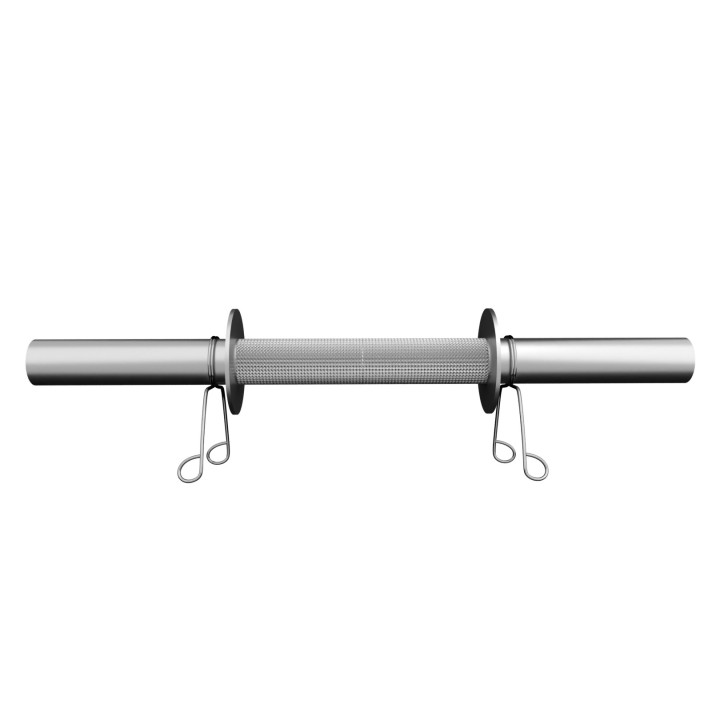 Barra 40cm Maciça Cromada Recartilhada