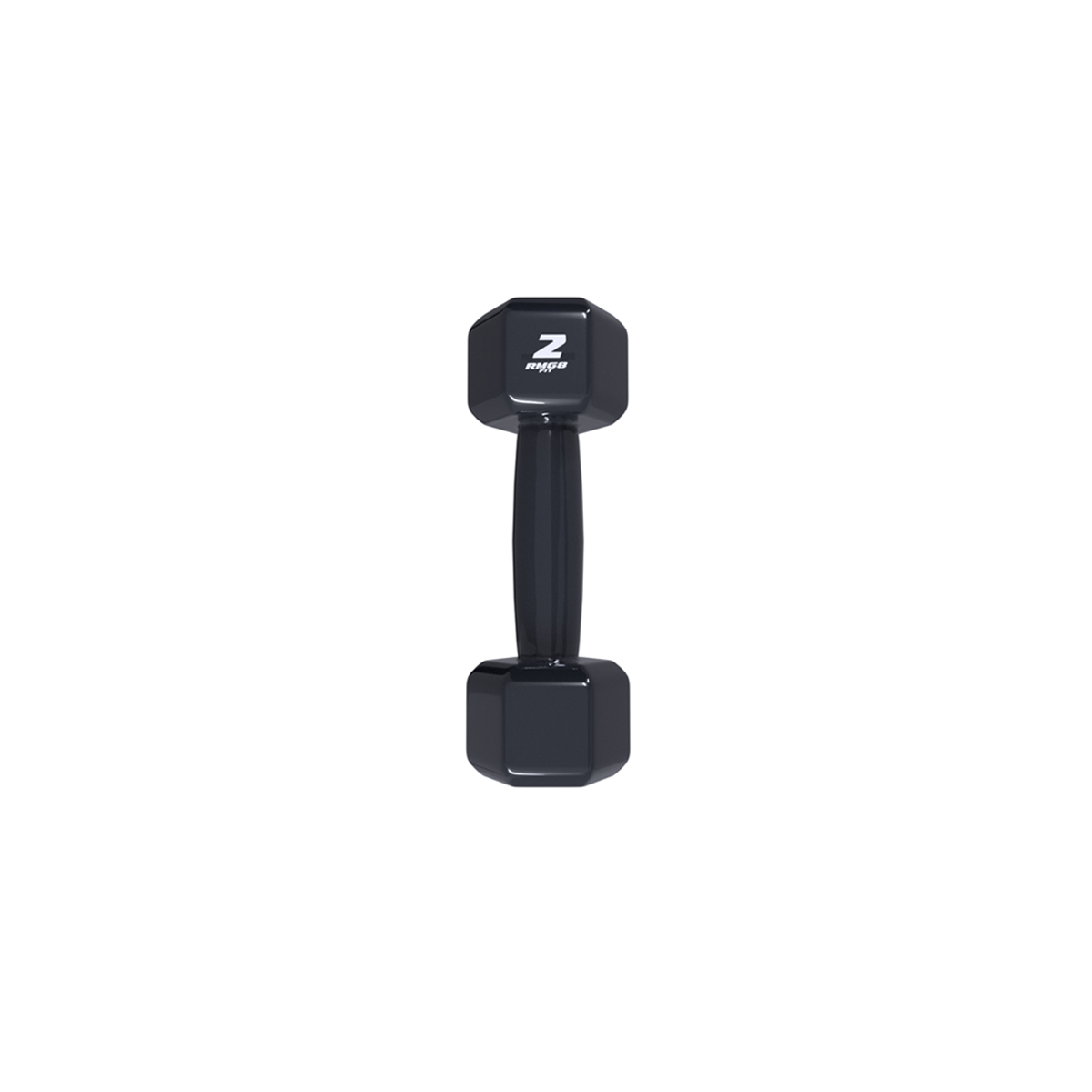 Halter 2kg Emborrachado Sextavado Rmg8 Fit
