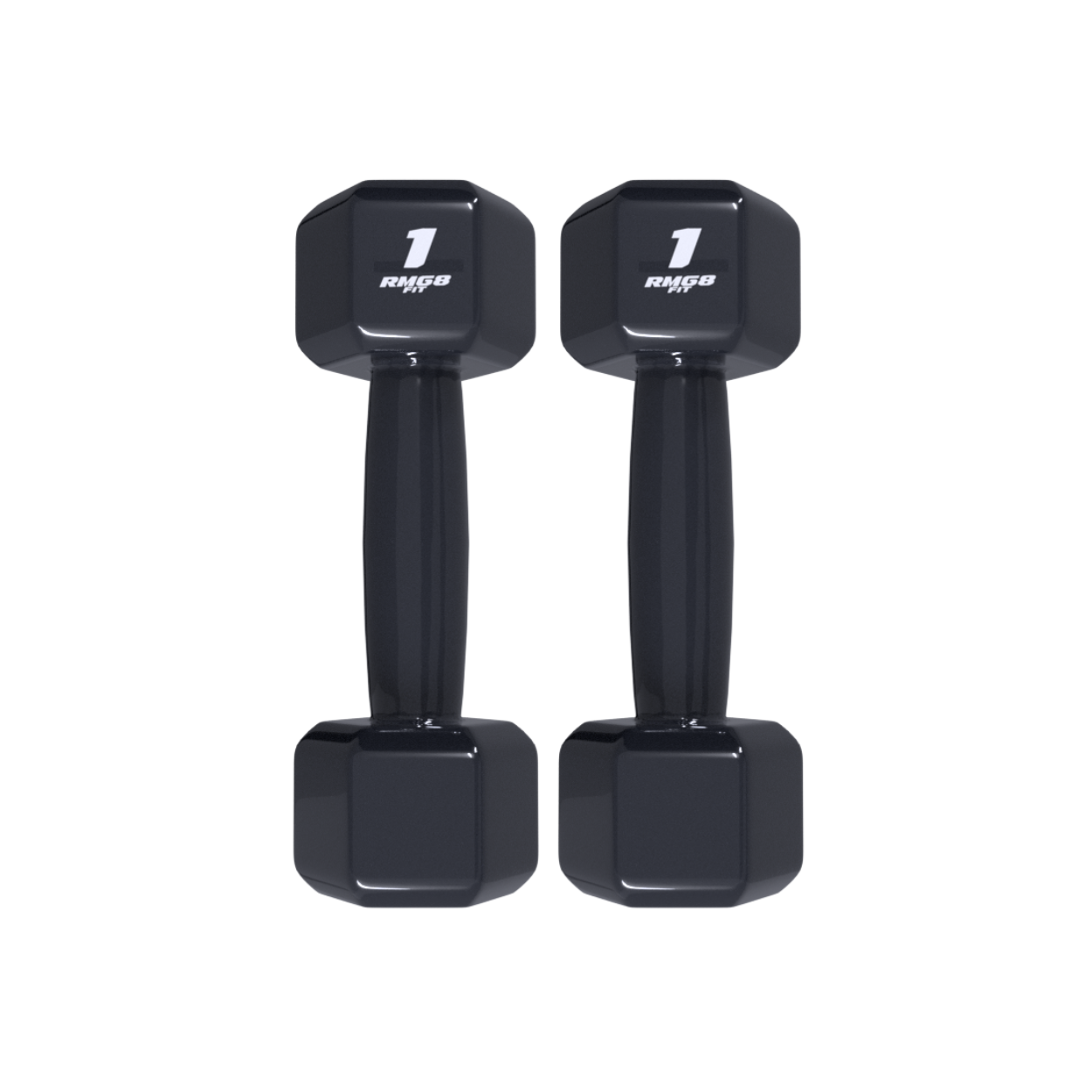 Par Halter 1kg Sextavado Preto